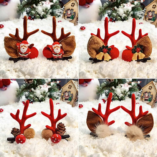 Christmas party hair clips for children